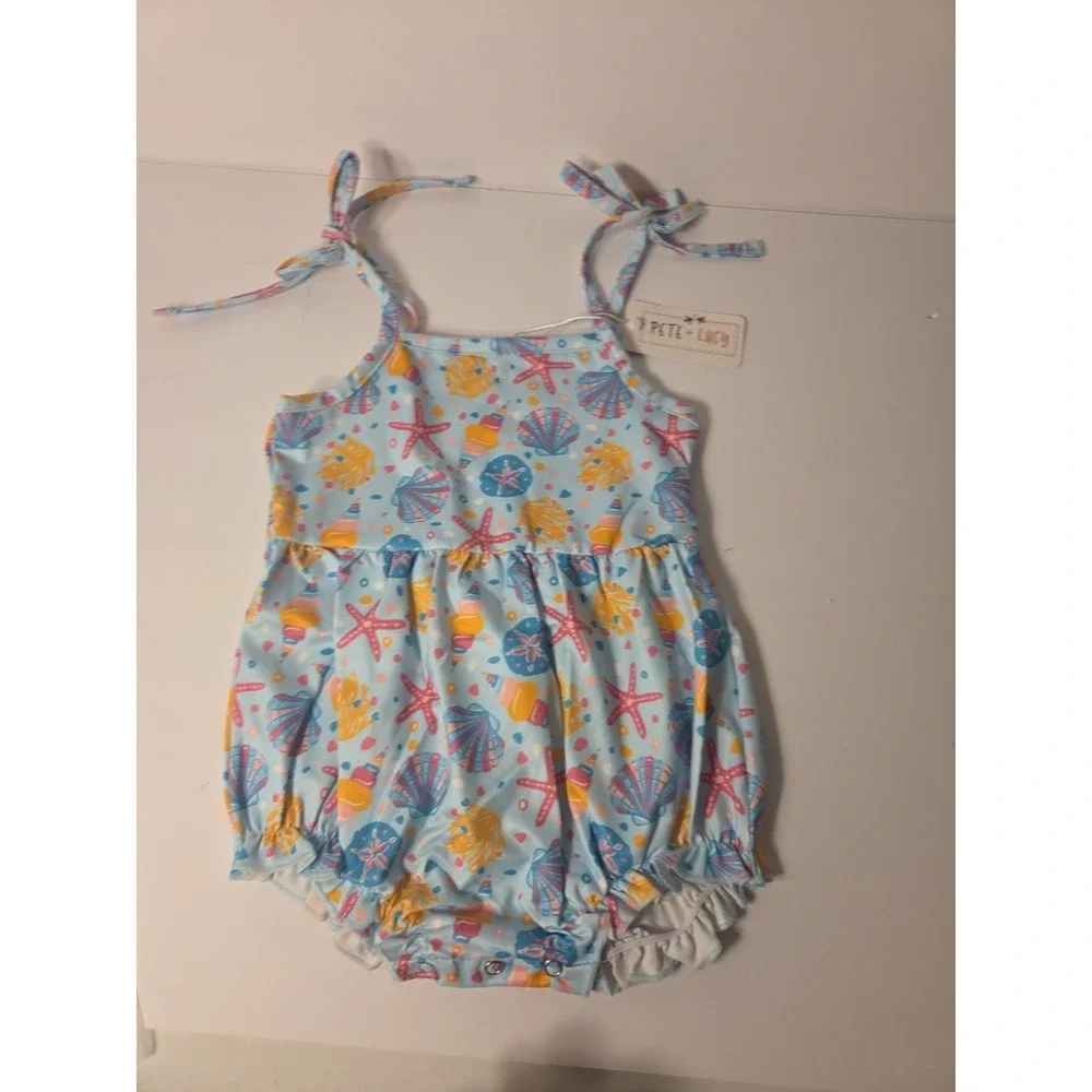 Pete & Lucy Neon Tide Infant Romper Size 12-18m